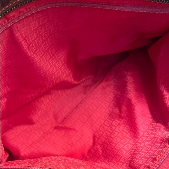 Authentic Fendi Brown/Black Zucca Logo Canvas Tote - Picture 10 of 16